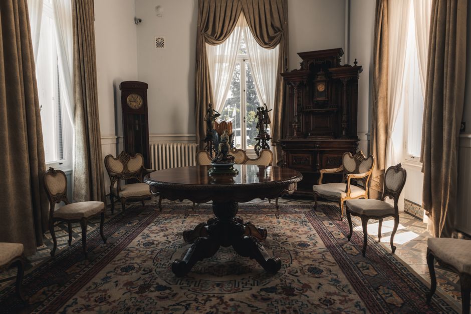 Vintage furniture in a room